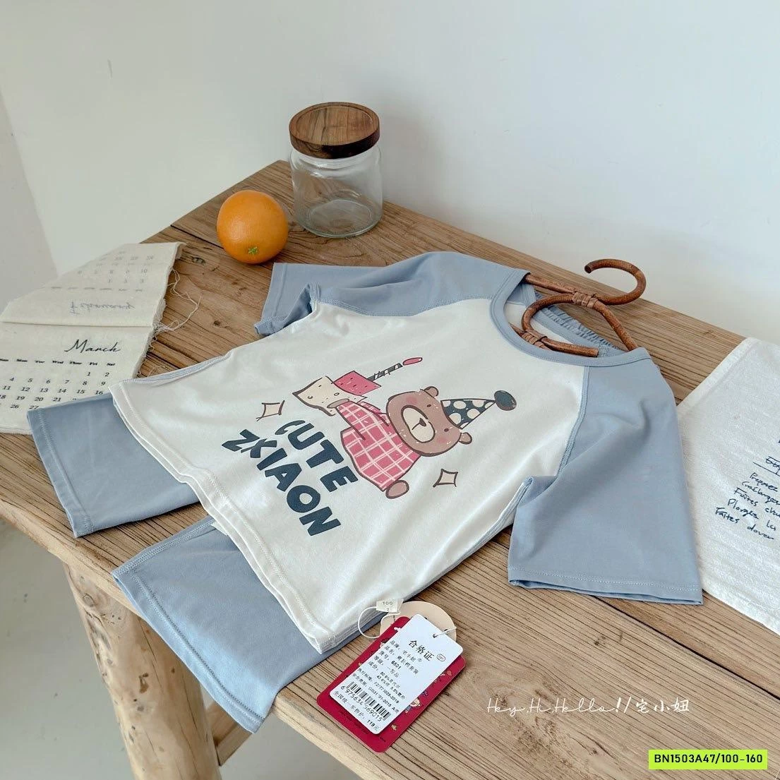 BỘ TENCEL QUẦN LỠ PHỐI MÀU TAY