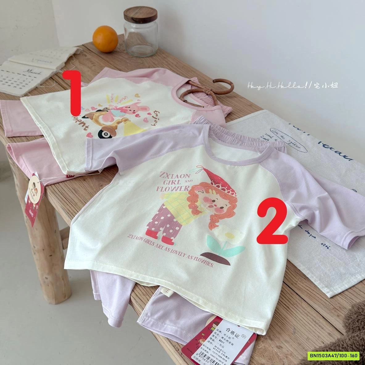 BỘ TENCEL QUẦN LỠ PHỐI MÀU TAY