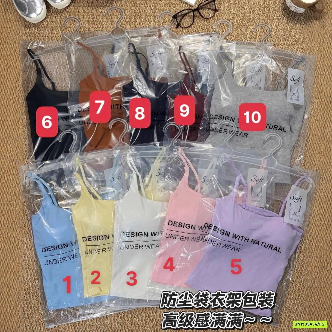 ÁO 2 DÂY QUAI MẢNH KÈM BRA