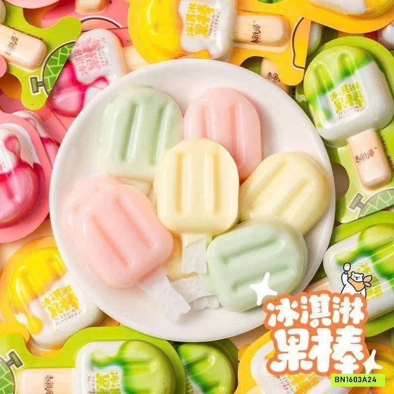 HỘP 60C KẸO THẠCH QUE KEM, CHÂN MÈO