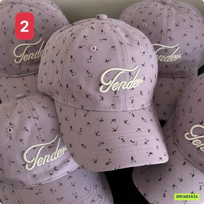 MŨ LƯỠI CHAI THÊU CHỮ HỌA TIẾT HOA NHÍ