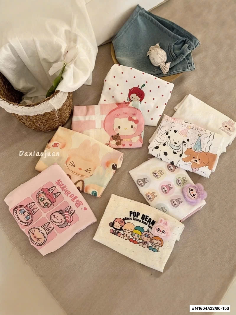 ÁO THUN LABUBU MIX LEGGING KẺ