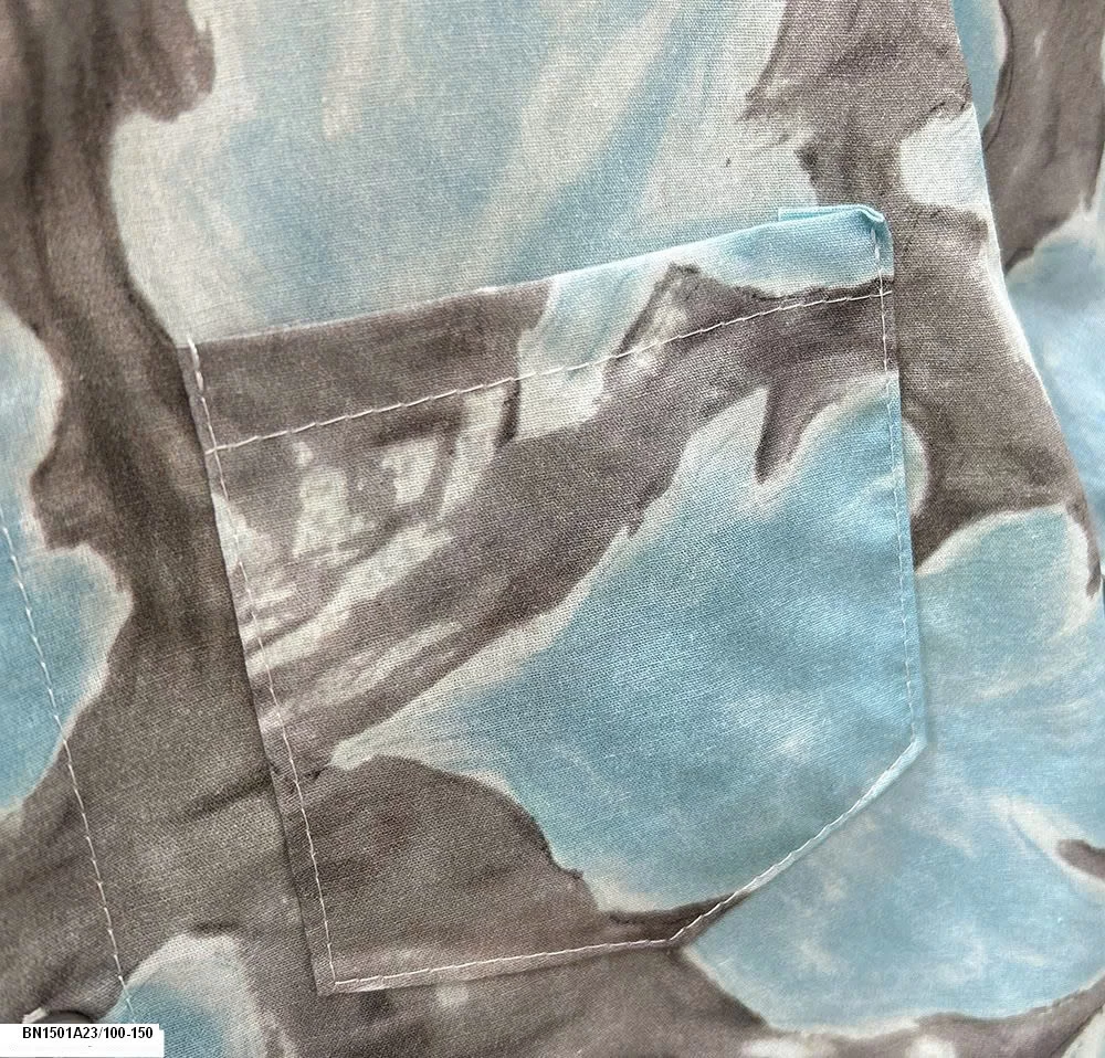 SÉT SƠ MI CỘC TAY HOA LÁ ĐI BIỂN