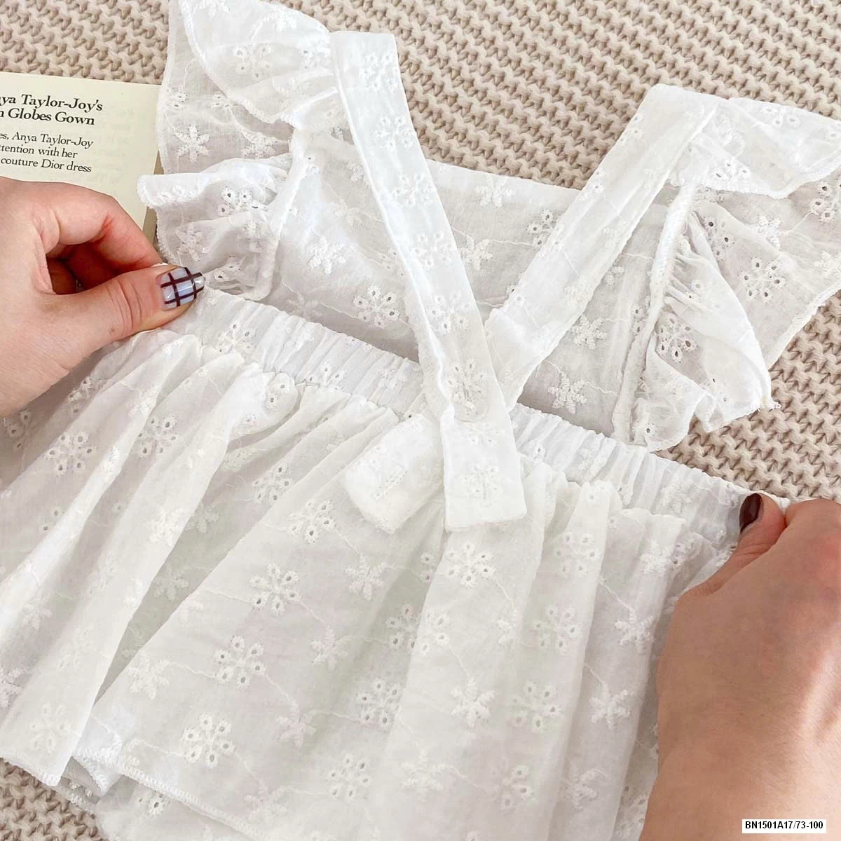 BODY CÁNH TIÊN THÊU KÈM BĂNG ĐÔ NƠ