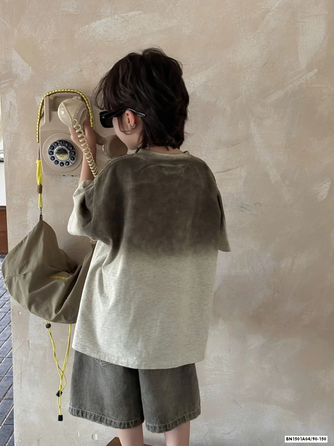 ÁO THUN LOANG MIX JEANS RÁCH