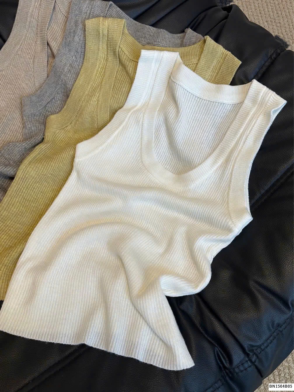 ÁO BA LỖ DỆT KIM NỮ