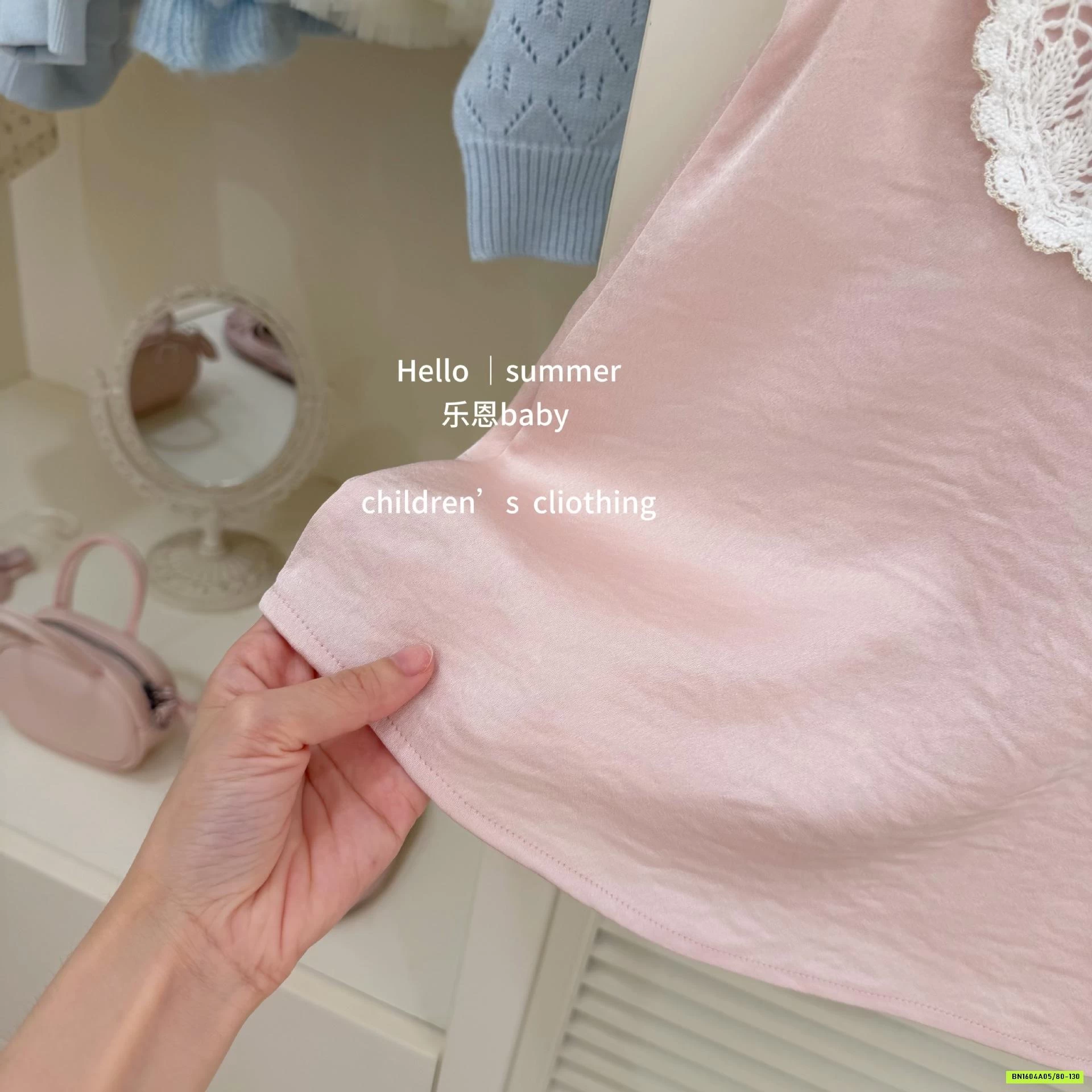 ĐẦM HỒNG SÁT NÁCH PHỐI REN TBABY