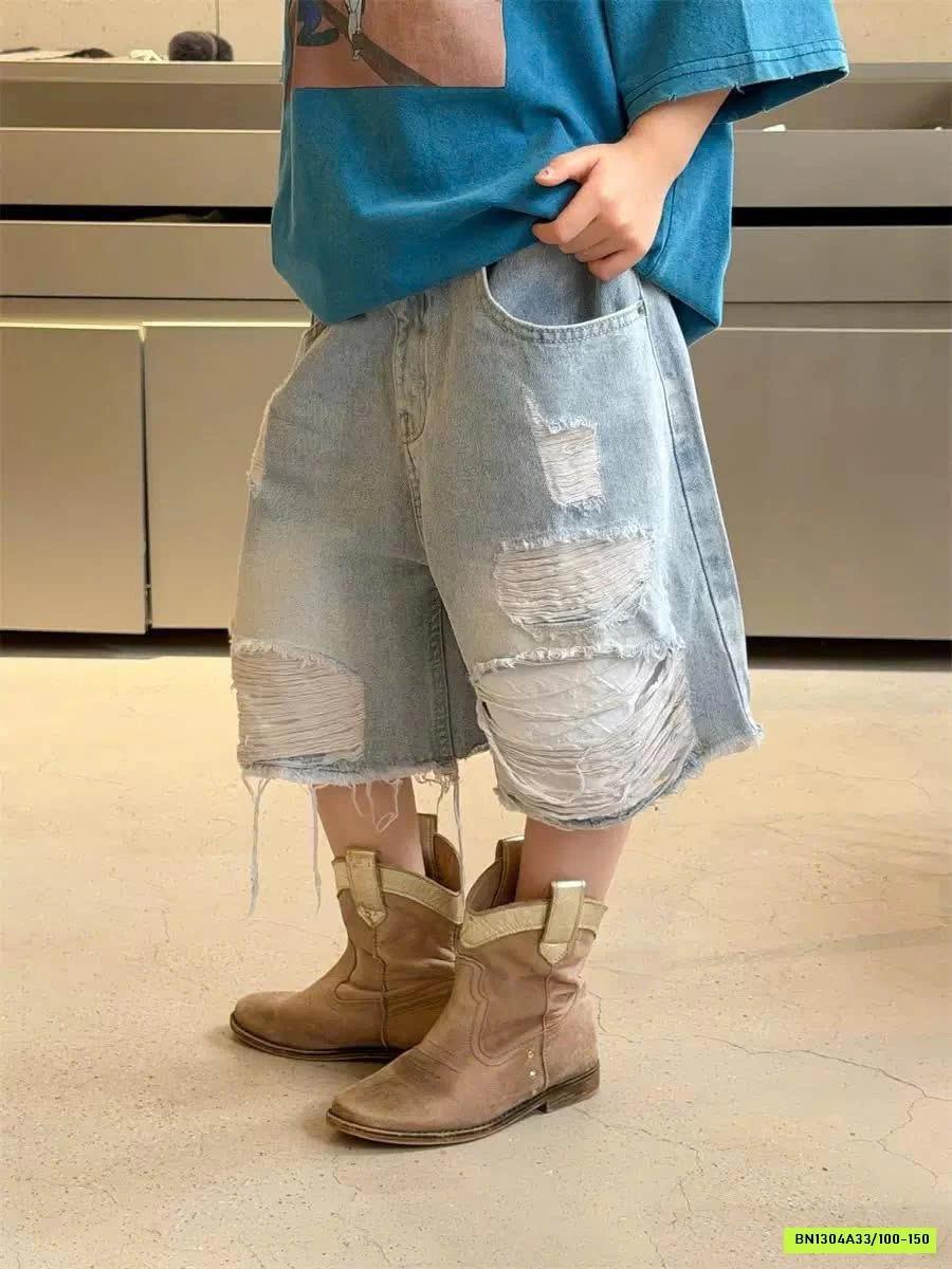 SHORT JEANS RÁCH CÁ TÍNH