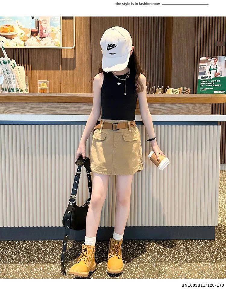 SÉT ÁO SÁT NÁCH MIX CHÂN VÁY CHỨ A