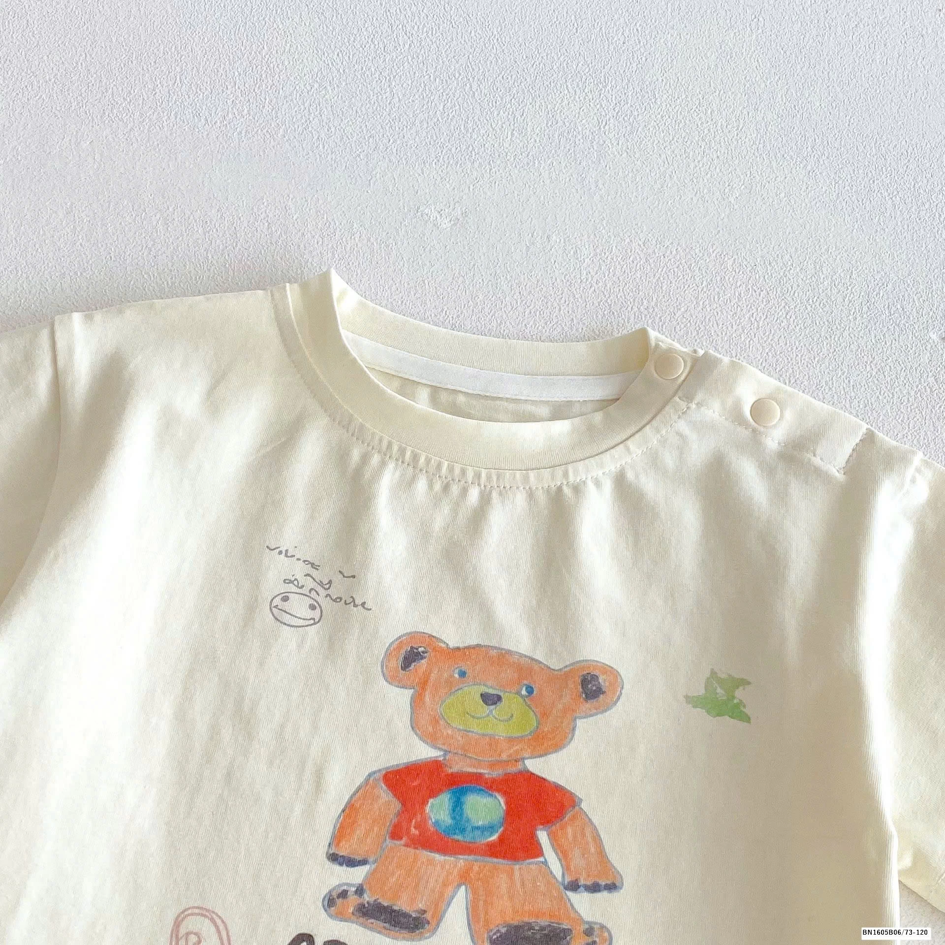 SET ÁO PHÔNG MIX QUẦN SHORT SỌC KẺ BÉ TRAI