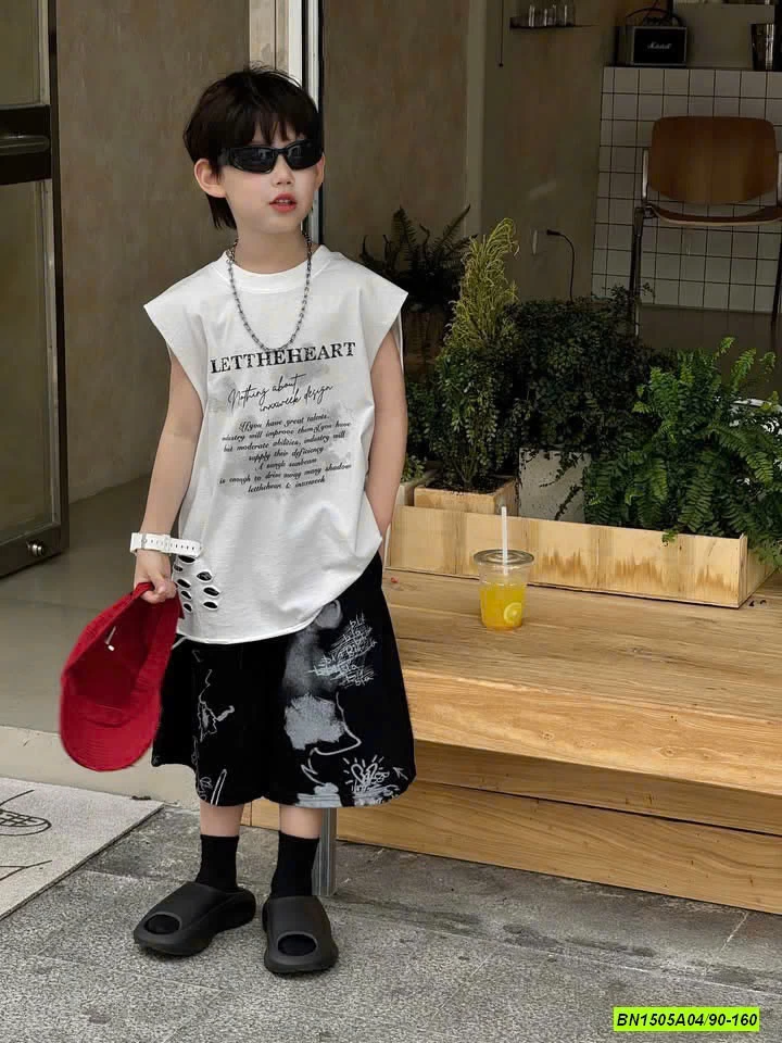 SHORT ĐEN IN HÌNH CÁ TÍNH