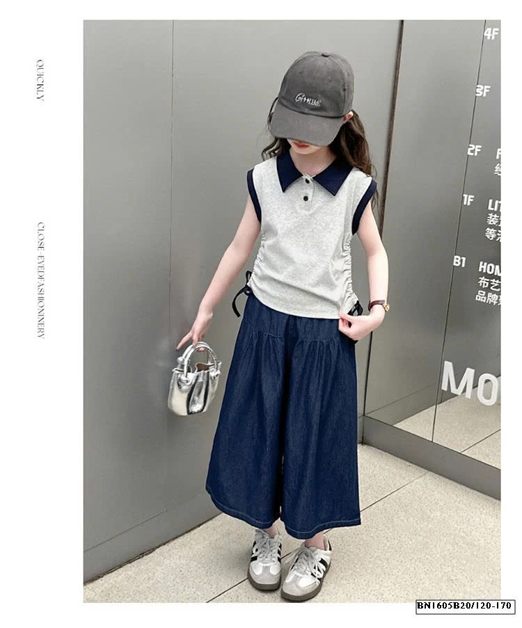 ÁO POLO RÚT EO MIX QUẦN DENIM