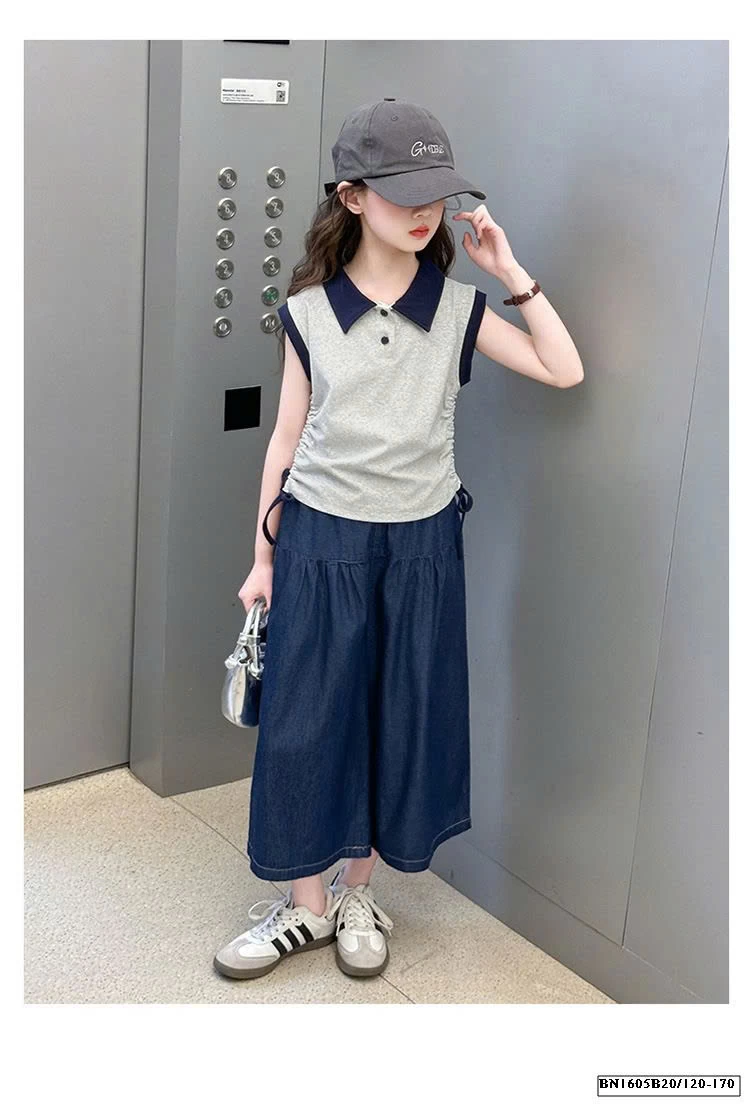 ÁO POLO RÚT EO MIX QUẦN DENIM