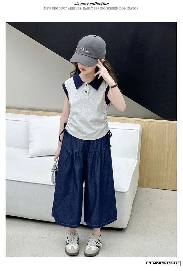 ÁO POLO RÚT EO MIX QUẦN DENIM