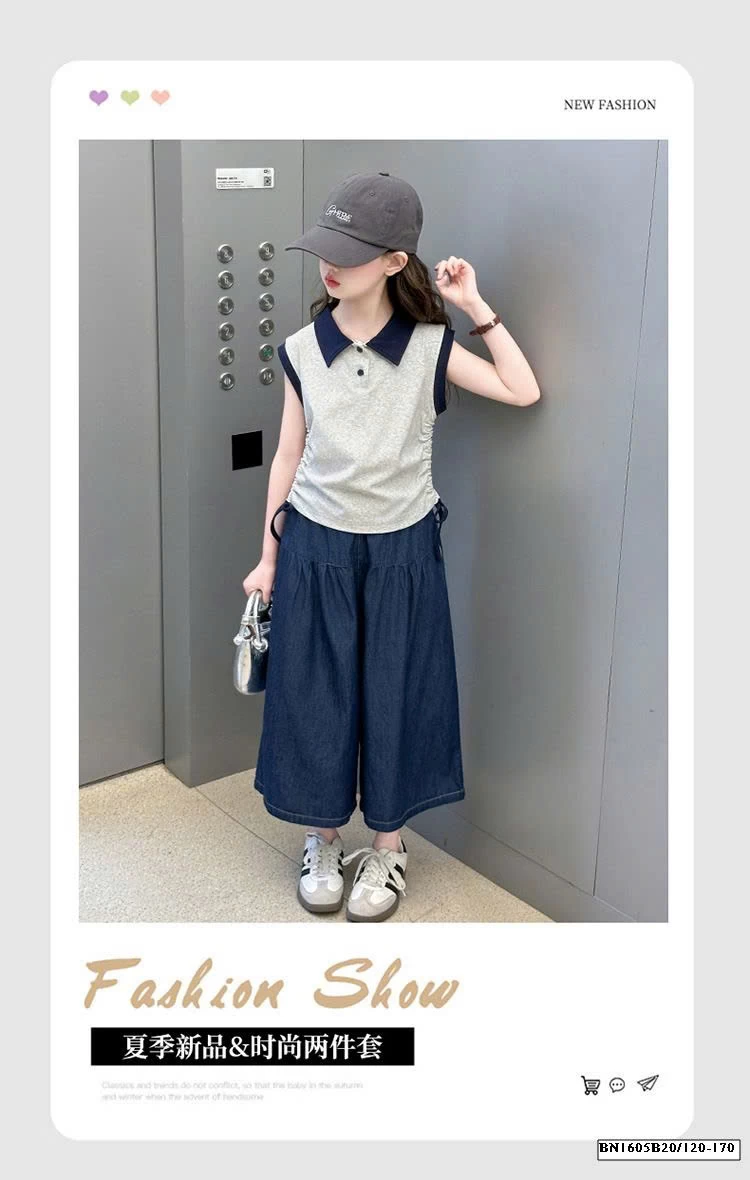 ÁO POLO RÚT EO MIX QUẦN DENIM