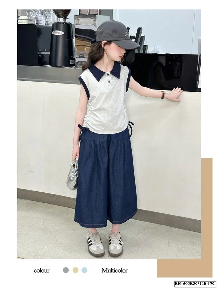 ÁO POLO RÚT EO MIX QUẦN DENIM