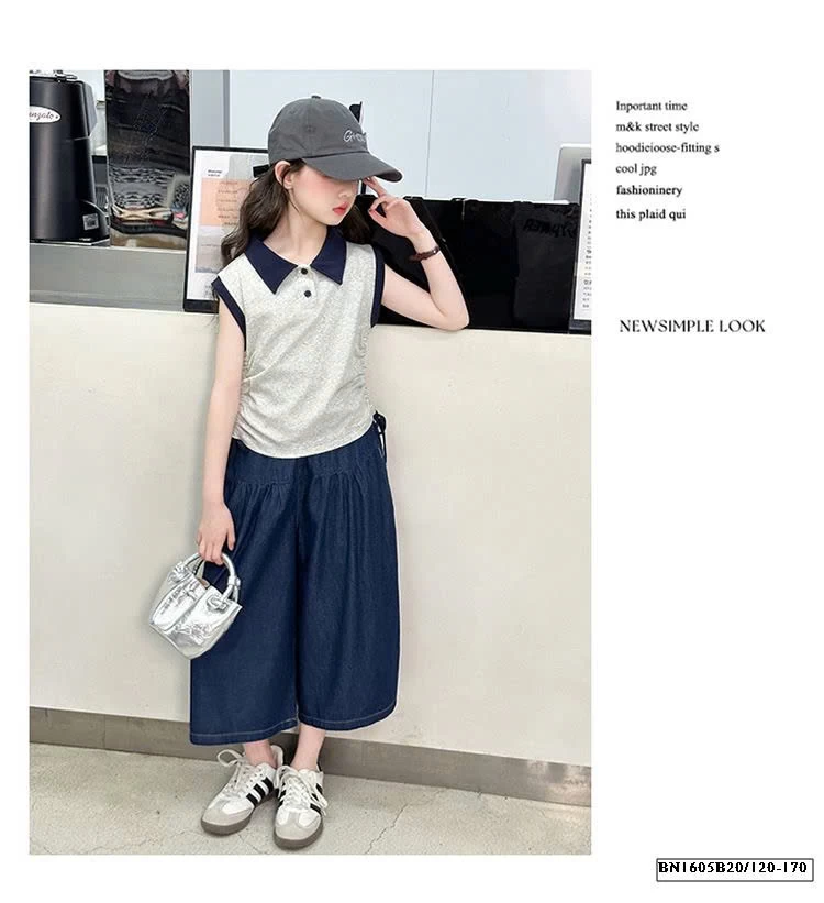 ÁO POLO RÚT EO MIX QUẦN DENIM