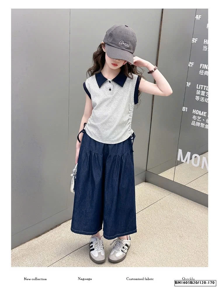 ÁO POLO RÚT EO MIX QUẦN DENIM