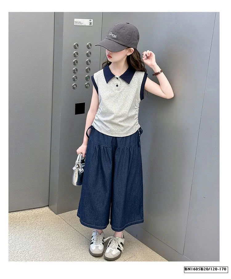 ÁO POLO RÚT EO MIX QUẦN DENIM