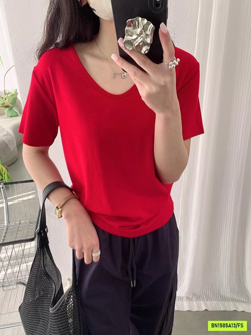 ÁO THUN CỔ TYM BASIC XUẤT HÀN
