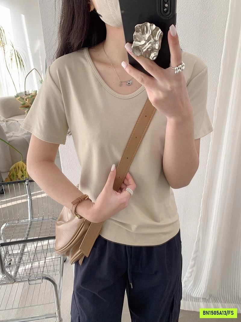 ÁO THUN CỔ TYM BASIC XUẤT HÀN