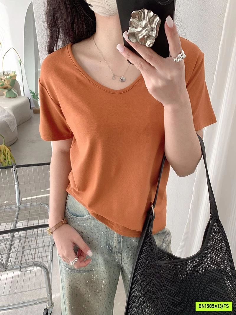 ÁO THUN CỔ TYM BASIC XUẤT HÀN