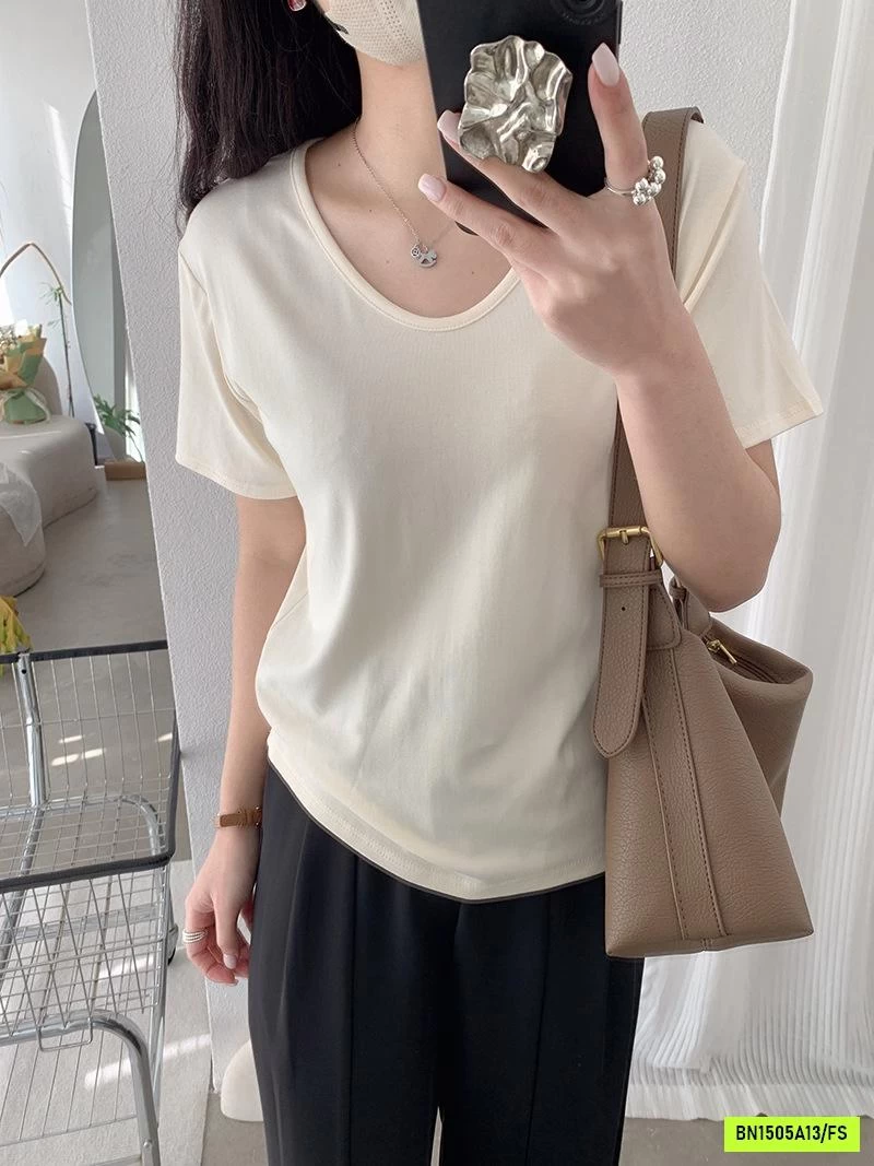 ÁO THUN CỔ TYM BASIC XUẤT HÀN