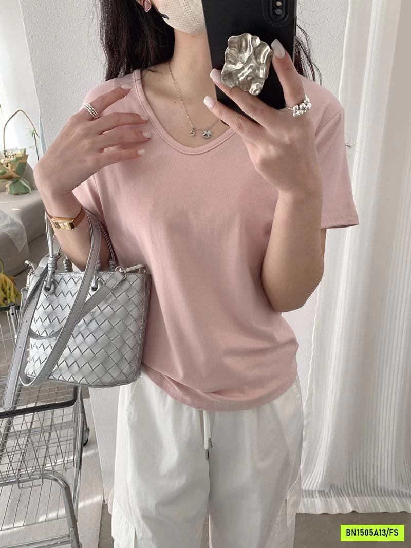 ÁO THUN CỔ TYM BASIC XUẤT HÀN