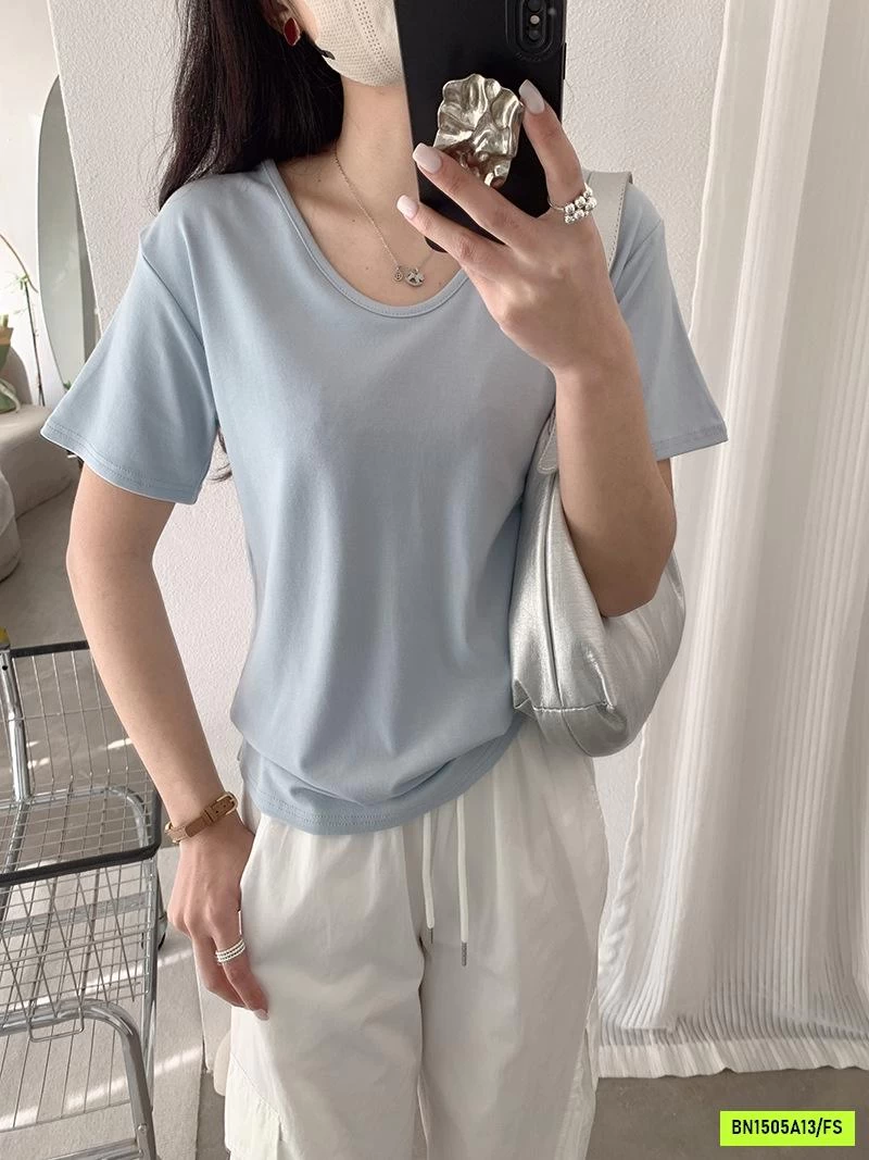 ÁO THUN CỔ TYM BASIC XUẤT HÀN