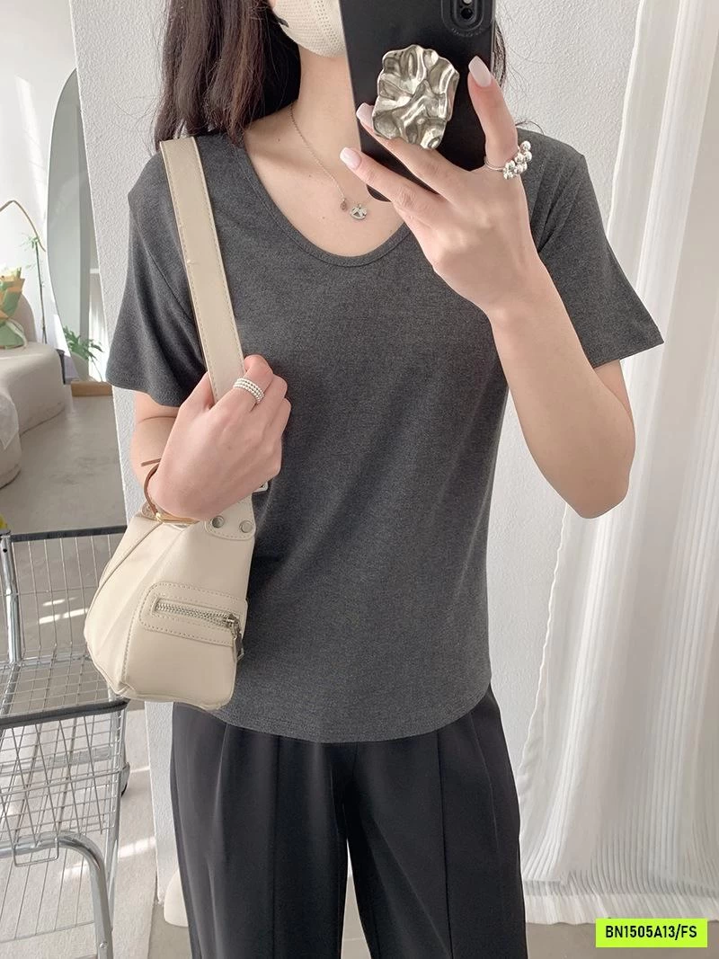 ÁO THUN CỔ TYM BASIC XUẤT HÀN