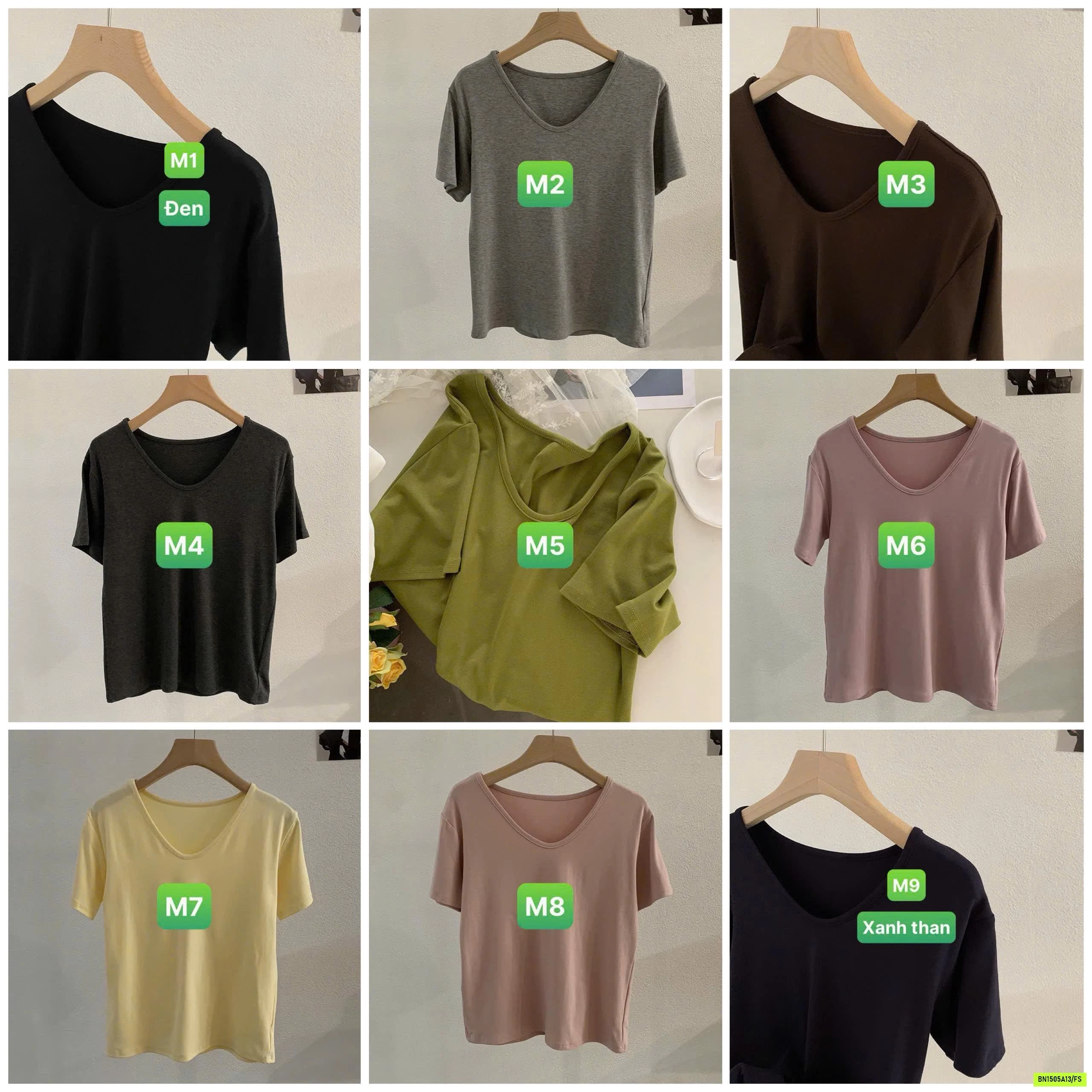 ÁO THUN CỔ TYM BASIC XUẤT HÀN
