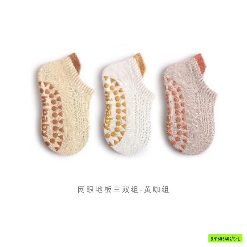 SÉT 3Đ TẤT CHỐNG TRƯỢT TRƠN MÀU