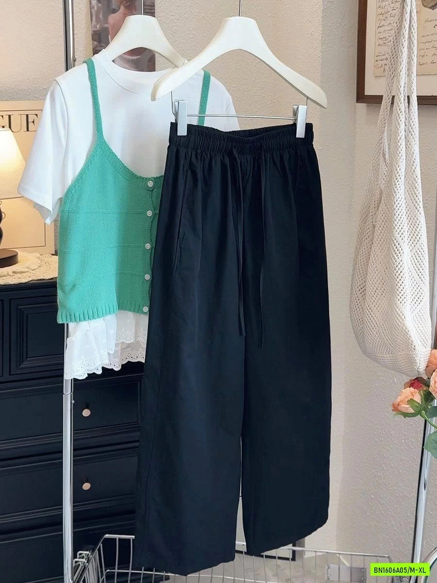 QUẦN SUÔNG THÔ MỀM CẠP CHUN