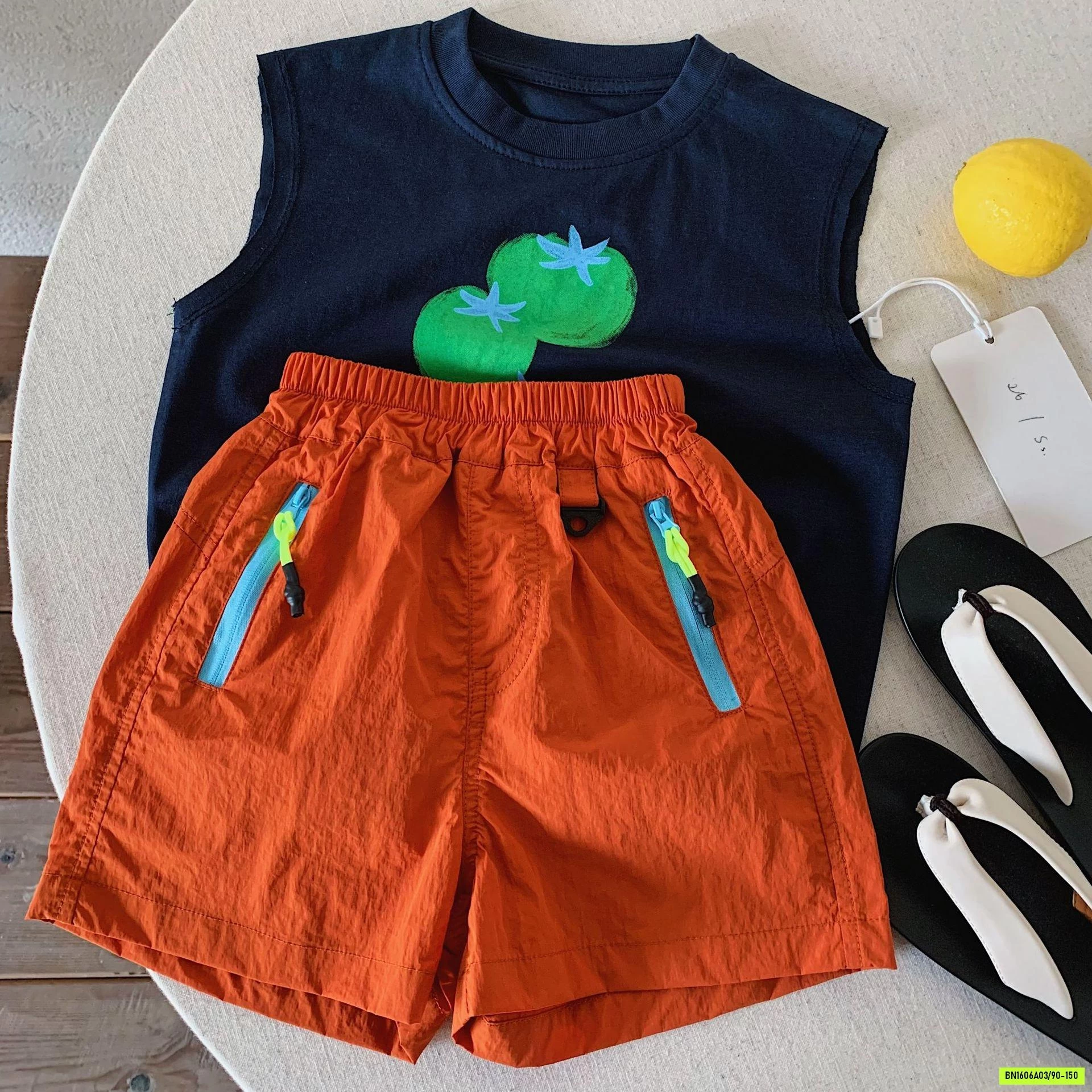 SHORT GIÓ PHỐI MÀU KHÓA