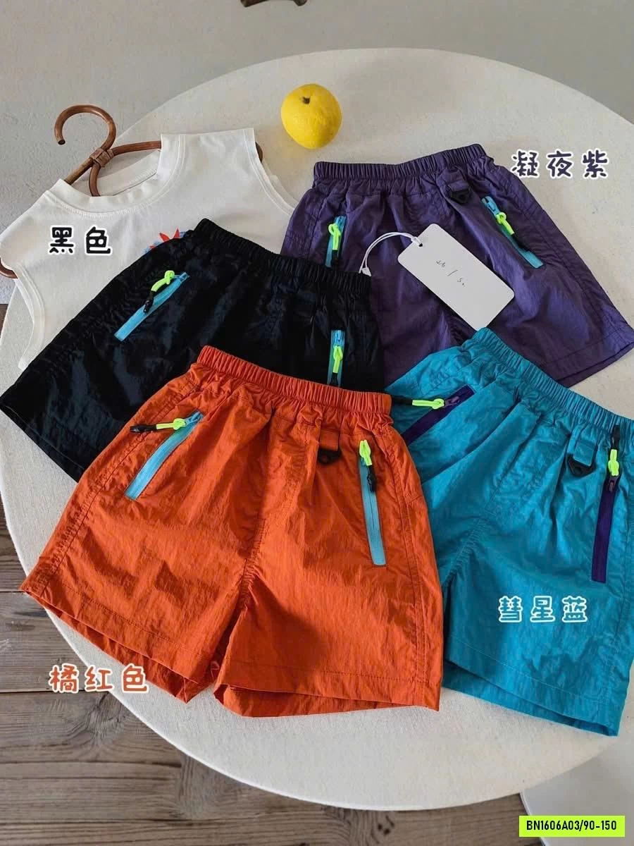 SHORT GIÓ PHỐI MÀU KHÓA