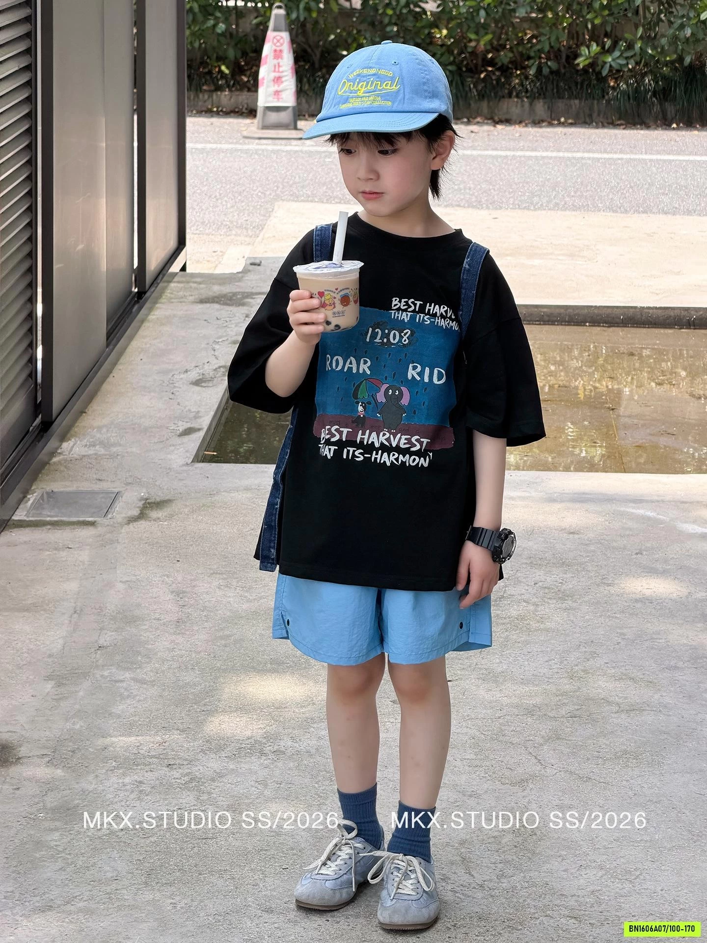 SÉT ÁO ĐEN IN HÌNH MIX SHORT COBAN