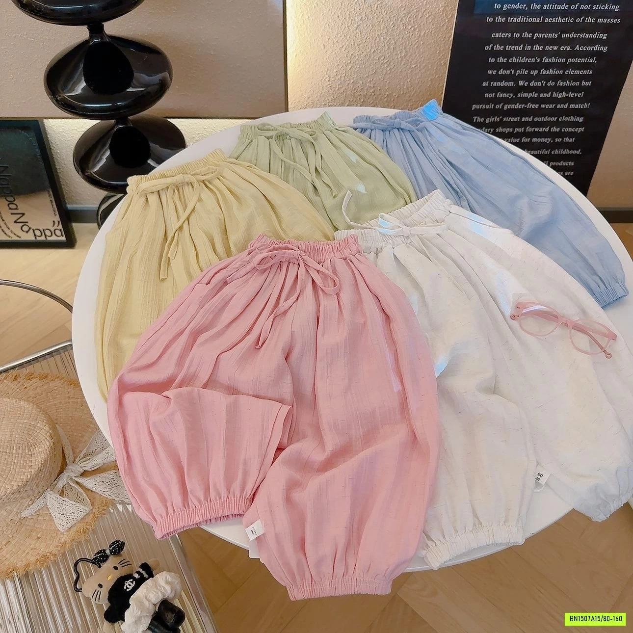 BAGGY MIX ÁO THUN GIẤY KẺ NGANG