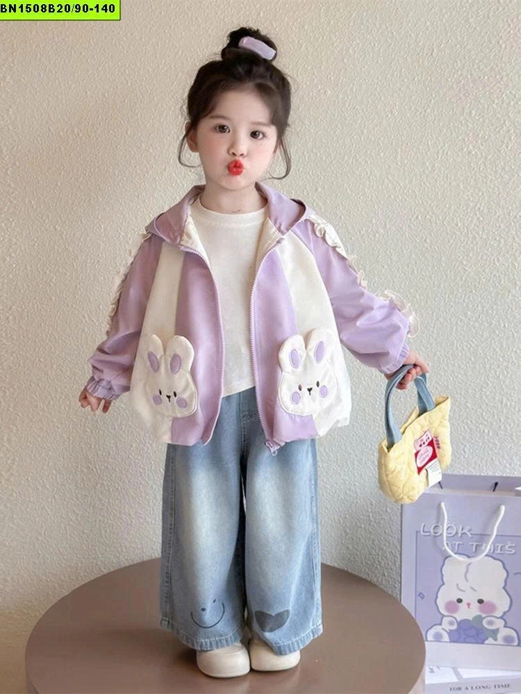 ÁO KHOÁC TAI THỎ CHO BÉ