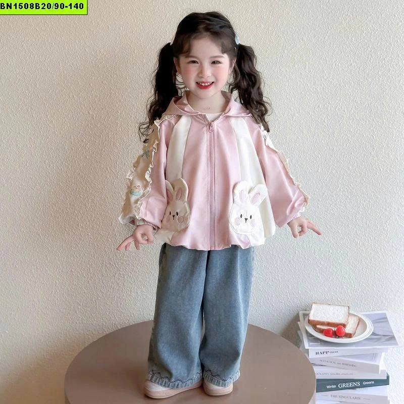 ÁO KHOÁC TAI THỎ CHO BÉ