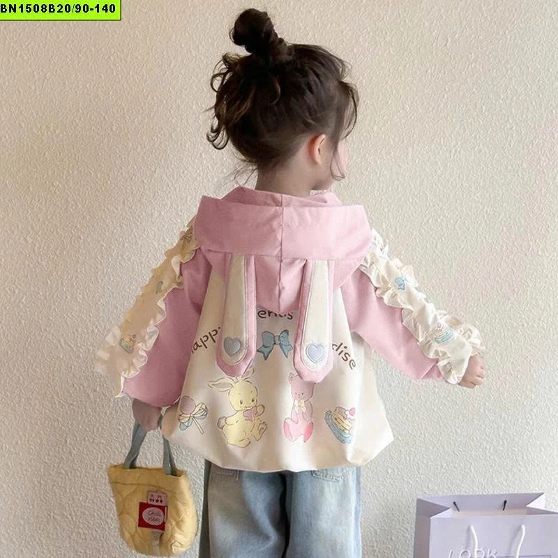 ÁO KHOÁC TAI THỎ CHO BÉ