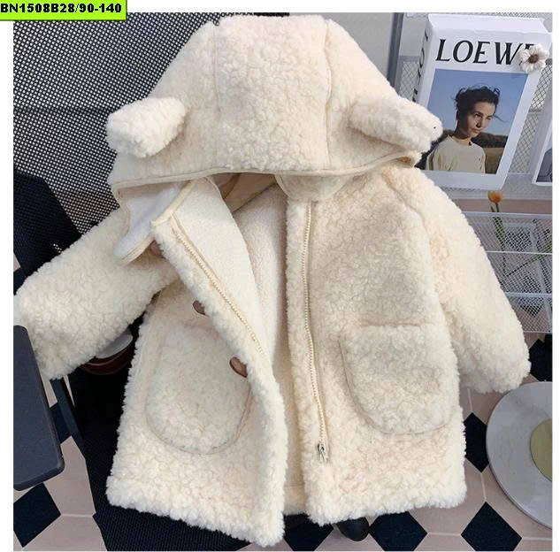 ÁO KHOÁC LÔNG CỪU CÚC TRÁI TIM