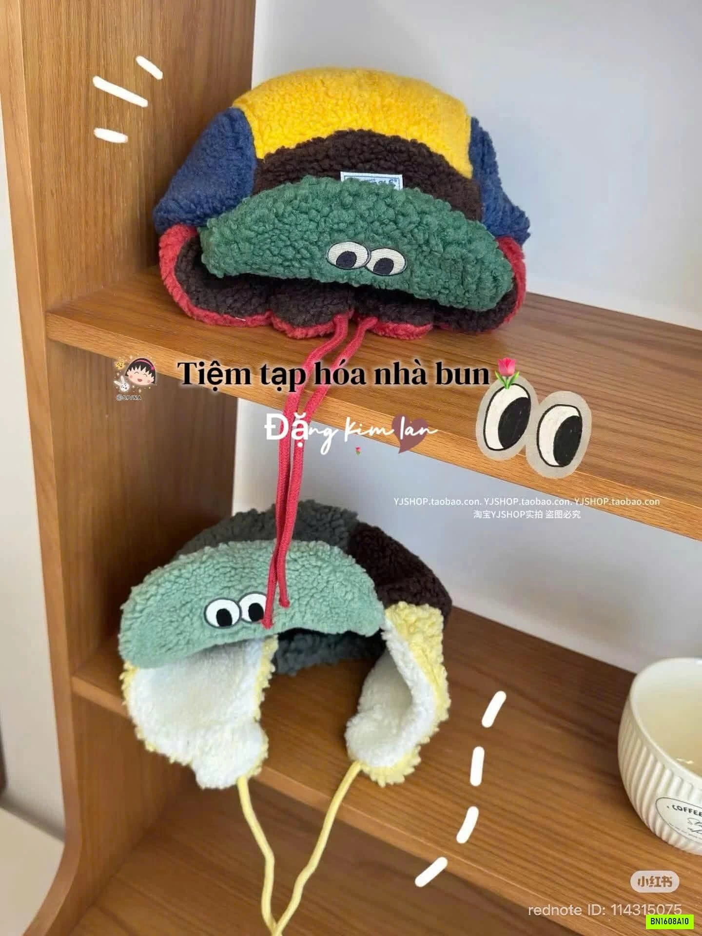 MŨ PHI CÔNG LÔNG CỪU PHỐI MÀU