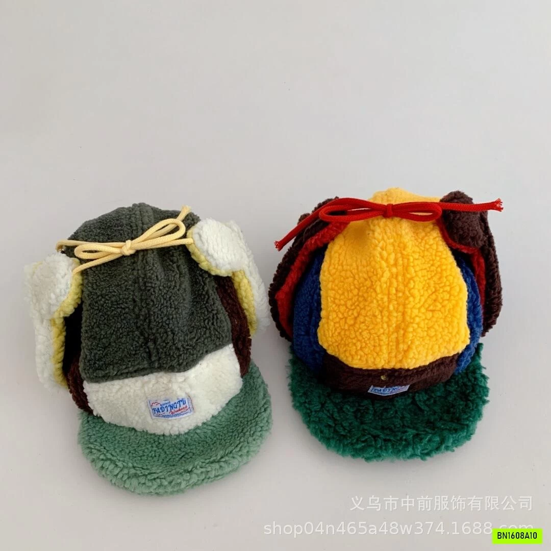 MŨ PHI CÔNG LÔNG CỪU PHỐI MÀU