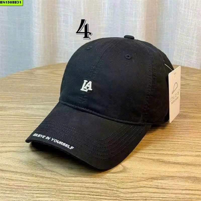 SET 2 MŨ LƯỠI TRAI NỮ THÊU CHỮ LA