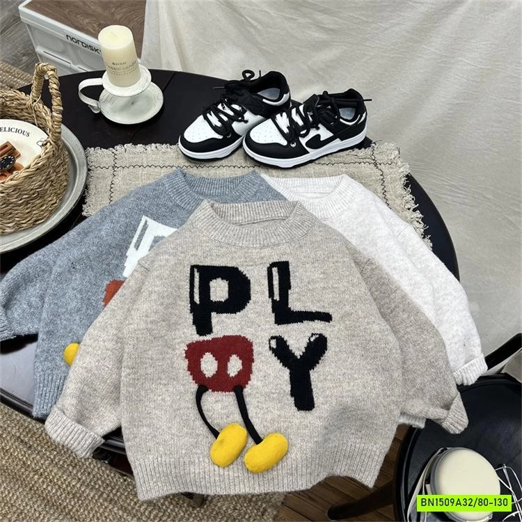 ÁO LEN THÊU CHỮ GẮN CHÂN VỊT