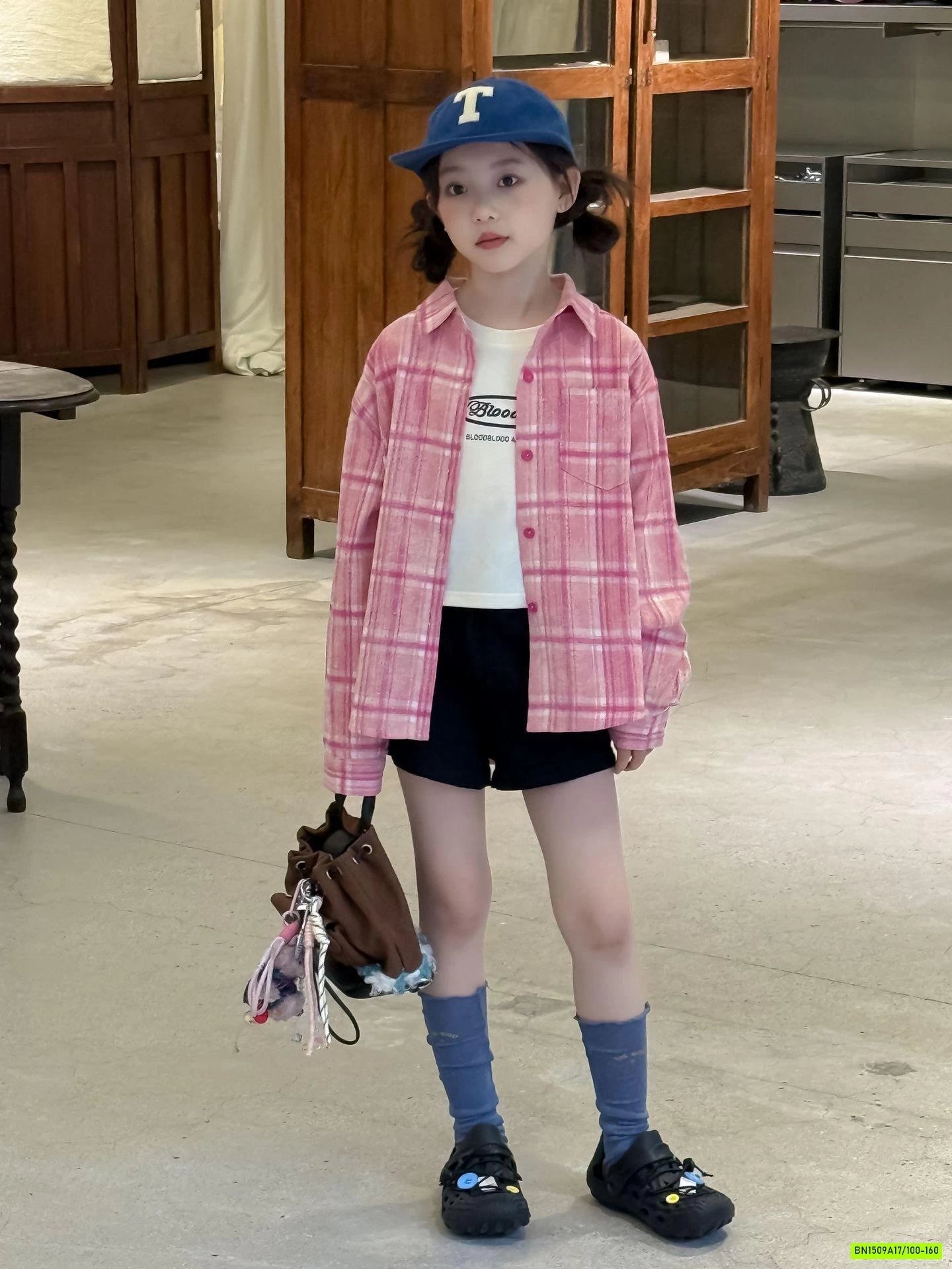 SƠ MI DÀI TAY CARO HỒNG