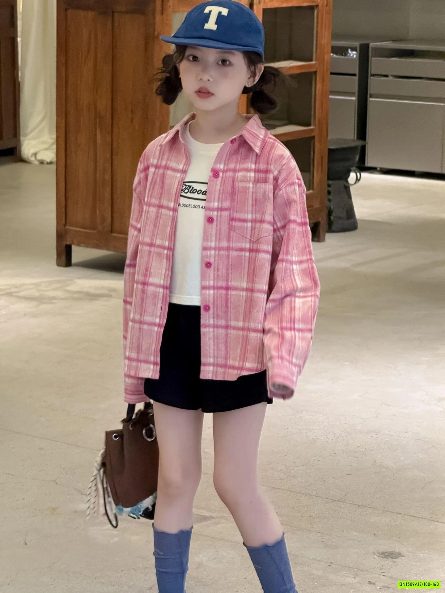 SƠ MI DÀI TAY CARO HỒNG