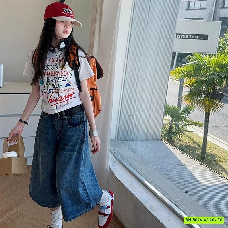 ÁO THUN CHỮ MIX JEANS LỠ SZ ĐẠI