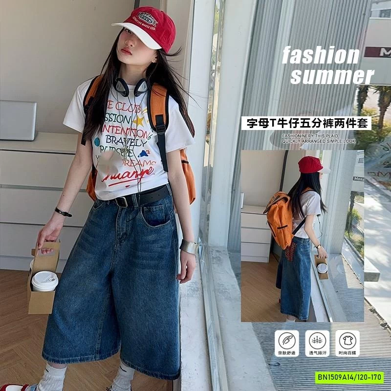 ÁO THUN CHỮ MIX JEANS LỠ SZ ĐẠI