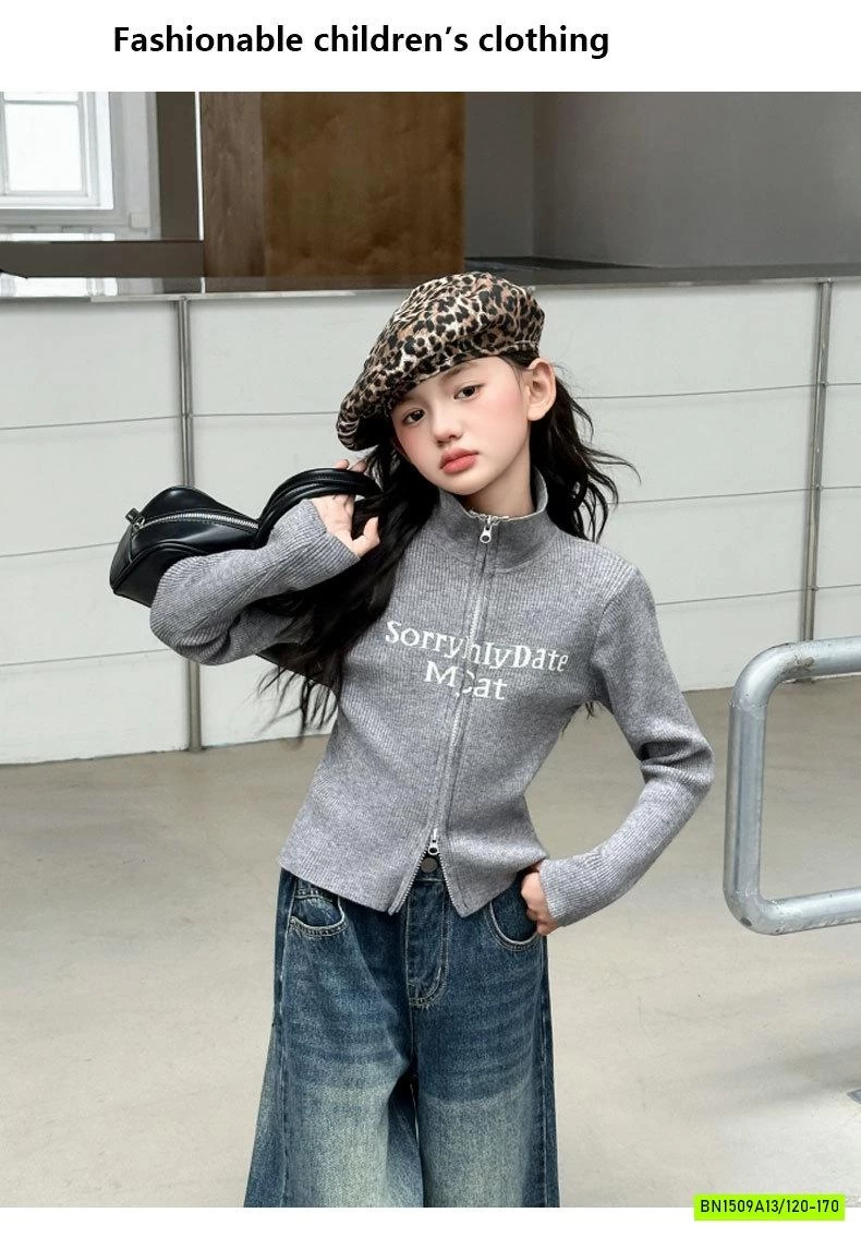 KHOÁC CROPTOP LEN MIX JEANS SUÔNG